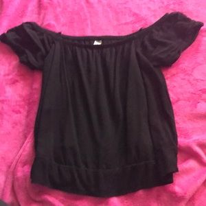 black off the shoulder top